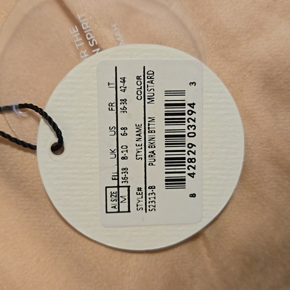 Andrea Iyamah Yellow Ribbed Bikini Bottoms - Picture 4 of 4